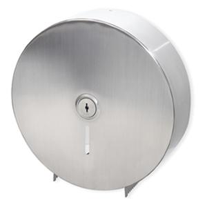 Single 10" Jumbo Tissue Dispenser  - Brushed Stainless - RD0346-09