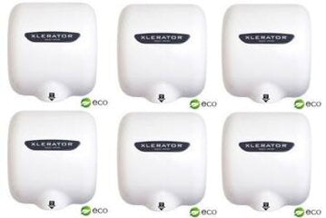 Xlerator XL-BW Eco Hand Dryers - White - 6 Dryers