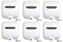Xlerator XL-BW Eco Hand Dryers - White - 6 Dryers