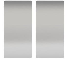 Xlerator 89S Anti Microbial Wall Guards - Brushed Stainless Steel - Set of 2