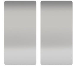 Xlerator 89S Anti Microbial Wall Guards - Brushed Stainless Steel - Set of 2