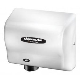 American Dryer Extreme Air GXT9-M Hand Dryer Steel White - Warm Air High Speed - Low Noise -Hygienic
