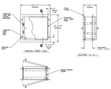 ASI 8154 Commercial Specimen Cabinettabb13-1/4" W x 12-3/4 H x 6" DtabbRecessed-MountedtabbStainless Steel w Satin Finish"
