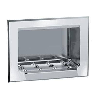 Heavy-Duty Soap Dish, Recessed Surface-Mounted, Stainless Steel ASI 0401