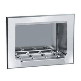 Heavy-Duty Soap Dish, Recessed Surface-Mounted, Stainless Steel ASI 0401