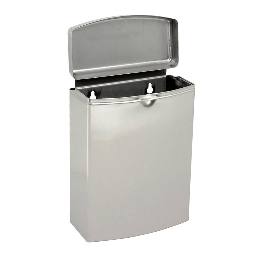 ASI 20852 Commercial Restroom Sanitary Napkin DisposaltabbRoval-Surface-MountedtabbStainless Steel