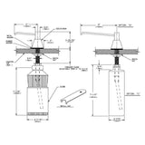 ASI 0332 Commercial Foam Soap DispensertabbCountertop MountedtabbManual-PushtabbStainless Steel - 4" Spout Length