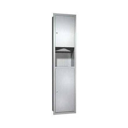 ASI 0467 Traditional™ - Paper Towel Dispensers Disp. & Waste Receptacle - Multi, C-Fold - 7 gal. Recessed