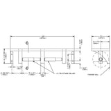 ASI 0697-GAL Commercial Toilet Paper Dispenser/Shelftabb5" W x 18 LtabbWall-MountedtabbStainless Steel w/ Satin Finish"