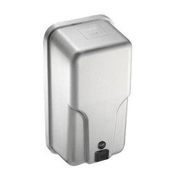 Commercial Liquid Soap Dispenser, Manual-Push, Stainless Steel - 33.8 Oz ASI 20363