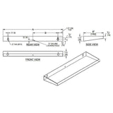 ASI 20692-630 Commercial Restroom Shelftabb6" D x 30 LtabbRoval-Surface-MountedtabbStainless Steel"