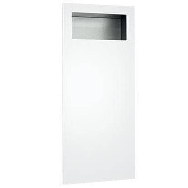 ASI 6474-00 Piatto™  - Fully Recessed Waste Receptacle - Matte Black Phenolic Door