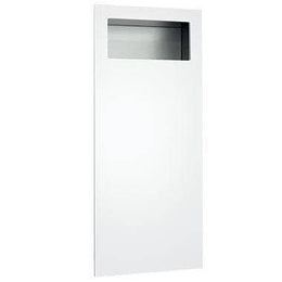 ASI 6474-00 Piatto™  - Fully Recessed Waste Receptacle - Matte Black Phenolic Door