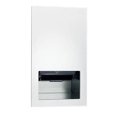 ASI 645210A-00 Piatto™ - Fully Recessed Auto Roll Paper Towel Dispensers Disp. - Battery - White Phenolic Door