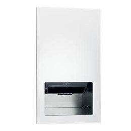 ASI 645210A-00 Piatto™ - Fully Recessed Auto Roll Paper Towel Dispensers Disp. - Battery - White Phenolic Door