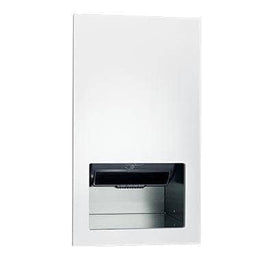 ASI 645210AC-00 Piatto™ - Fully Recessed Auto Roll Paper Towel Dispensers Disp. - AC Power - White Phenolic Door