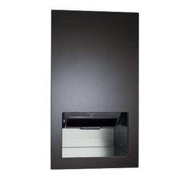 ASI 645210AC-41 Piatto™ - Fully Recessed Auto Roll Paper Towel Dispensers Disp. - AC Power - Matte Black Phenolic Door