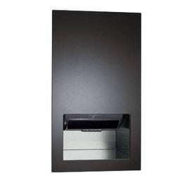 Piatto Recessed Automatic Roll Paper Towel Dispenser (AC Plug-In), Black Phenolic Door, 16-1/16" x 28 x 9-13/16"" ASI 645210AC-41