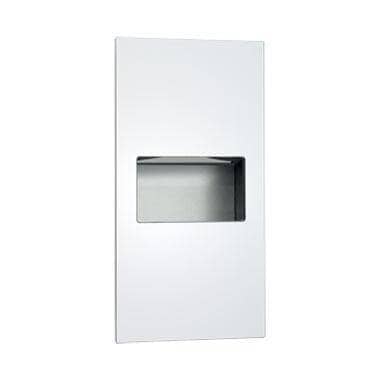 ASI 64623-00 Piatto™ - Fully Recessed Paper Towel Dispensers Disp. & Waste Receptacle - White Phenolic Door