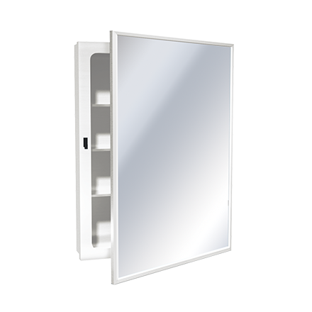 ASI 8340 Medicine Cabinet - Enameled Steel - 18-1/4"W x 24-1/4"H - Recessed
