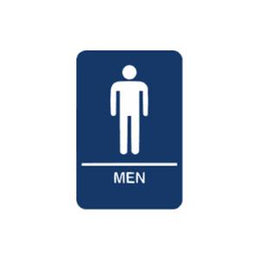 ADA Men Restroom Sign With Braille