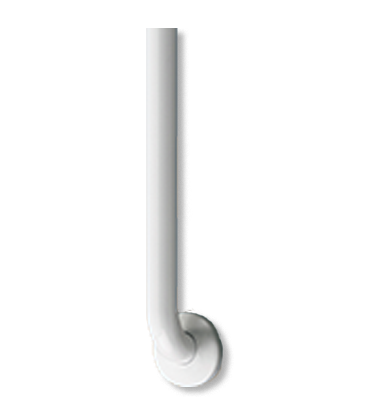 Straight Grab Bar -Concealed Mounting -Snap Flange - White Finish