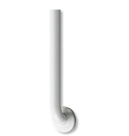 Straight Grab Bar -Concealed Mounting -Snap Flange - White Finish