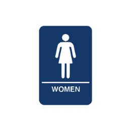 ADA Women Restroom Sign With Braille